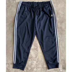 Adidas Womens Size 3X Slim Fit Straight Leg‎ Track Pant Blue White NWT